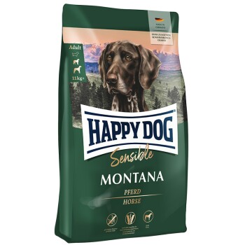 HAPPY DOG Sensible Trockenfutter Hund Adult, Montana 1 kg