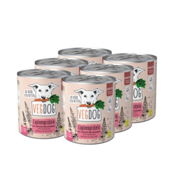 VEGDOG Nassfutter Sensitive Lupine Vorteilspack 6x800 g