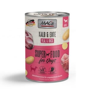 MAC's Nassfutter Hund Adult Kalb und Ente 6x400 g