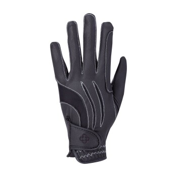 4Riders Reithandschuh Fashion schwarz/ silber 7 cm