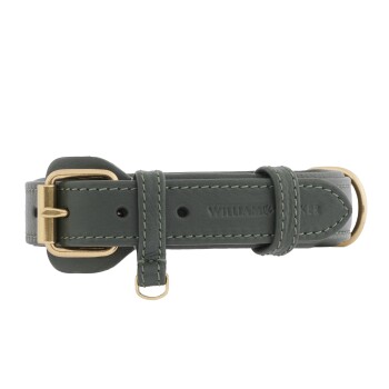 William Walker Hundehalsband Plain Dark Moss XS
