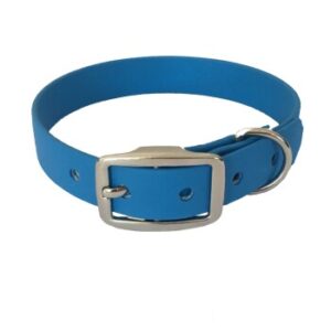 bio-leine 21-30cm HU Biothane Halsband hellblau 40 cm, 50 cm