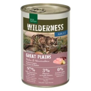 REAL NATURE WILDERNESS Adult Great Plains Huhn und Kaninchen 24x400 g