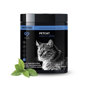 Peticare Detox Entgiftung Pulver für Katzen, reinigende Formel | 100 gr