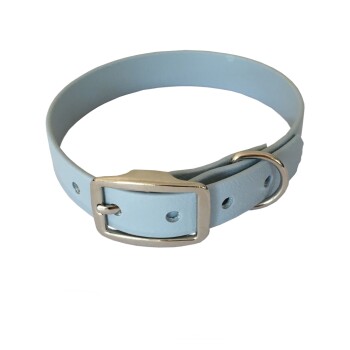 bio-leine 21-30cm HU Biothane Halsband kornblumenblau 24 cm, 33 cm