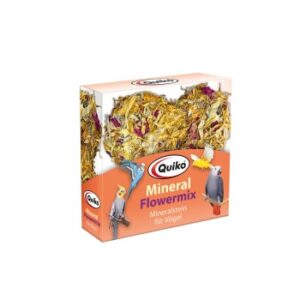 Quiko Mineral Flowermix Pickstein für Ziervögel mit Blüten und Getreide 1 Stück