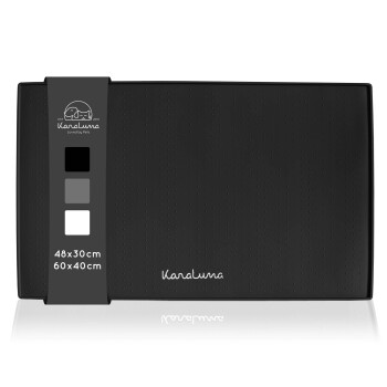 KaraLuna Napfunterlage aus Silikon 48x30 cm eckig schwarz