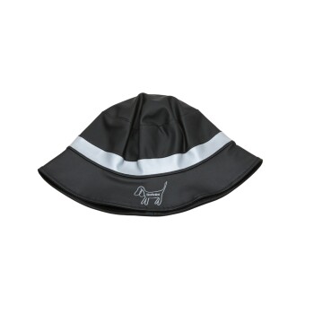 Barkalot Eimerhut aus Upcycled-Stoff schwarz L