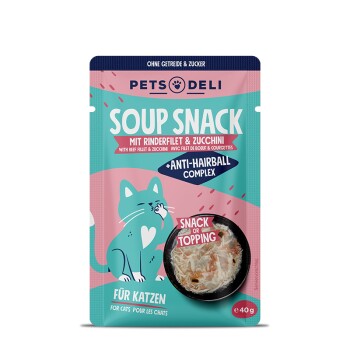 Pets Deli Snack Katze Adult Functional Suppe Anti-Hairball Rind 12x40 g