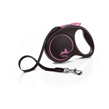 Flexi Black Design Gurt pink M, 5 m, 25 kg