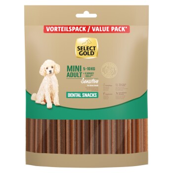 SELECT GOLD Sensitive Dental Snacks für kleine Hunde 294 g