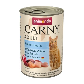 animonda Carny Nassfutter Katze Adult 6x400 g Huhn & Lachs