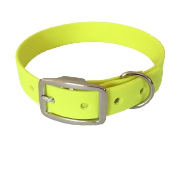 bio-leine 21-30cm HU Biothane Halsband neon gelb 40 cm, 50 cm