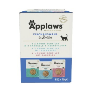 Applaws Nassfutter Katze Adult Multipack Fischvariation 12x70 g