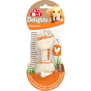 8in1 Delights Kauknochen Hähnchenfleisch S 6x1 Stück