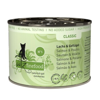 Catz finefood Nassfutter Katze Classic Adult No. 5 Lachs 6x200 g