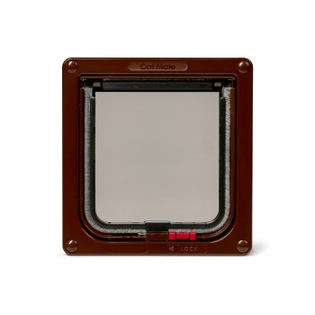 Cat Mate Manuelle 2-Wege-Katzenklappe, abschließbar - 304 braun