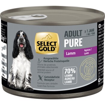 SELECT GOLD Pure Adult Lamm 6x200 g