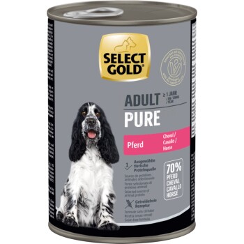 SELECT GOLD Pure Adult Pferd 6x400 g