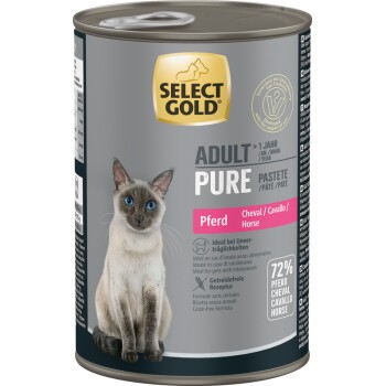 SELECT GOLD Pure Adult Paté Pferd 6x400 g